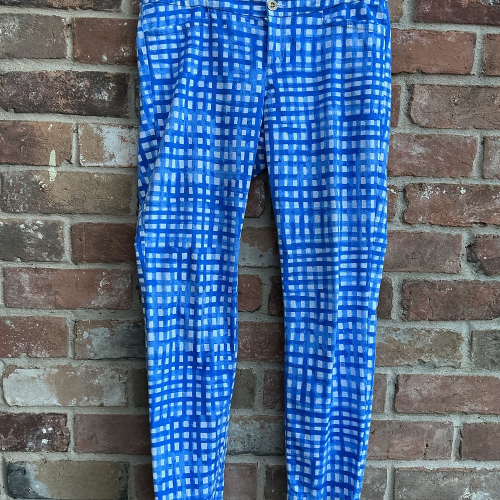 Lilly Pultizer  Checked Slim Pants size medium